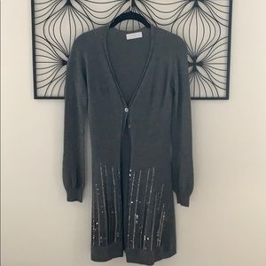 Long Gray Cardigan